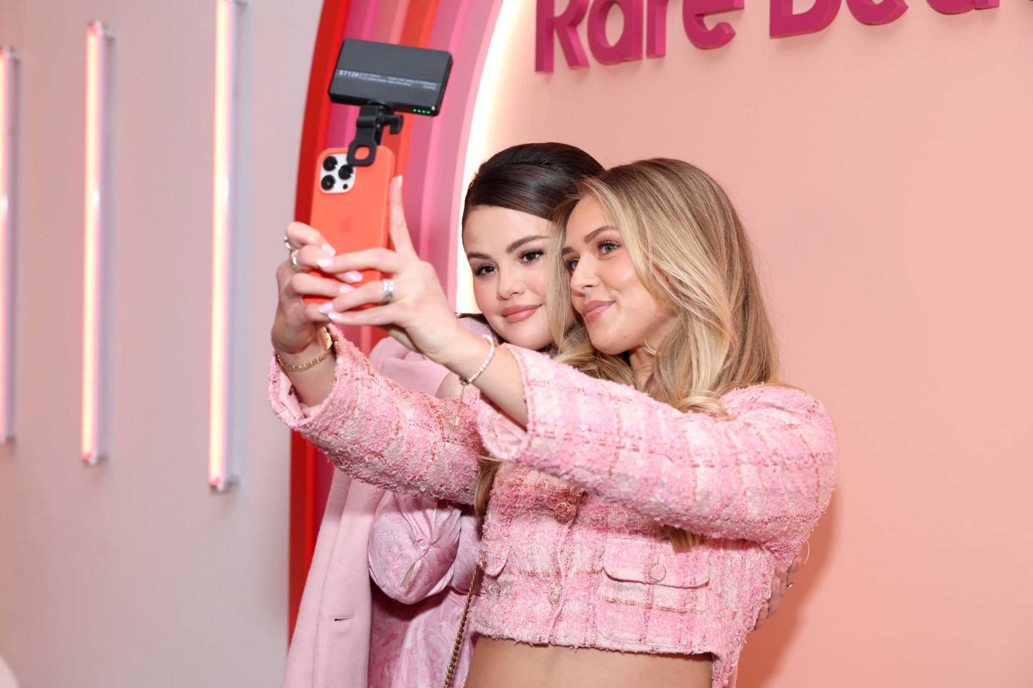 Selena Gomez Celebrates The Launch Of Rare Beauty’s Soft Pinch Luminous Powder Blush Collection on April 6