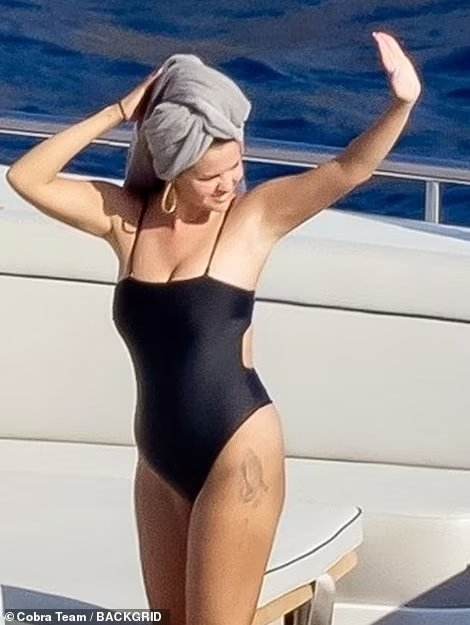 Selena Gomez On the yacht with Italian film producer Andrea Lervolino in Italy – August 3